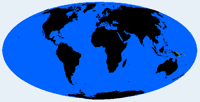 Distribution map showing areas where Bukaid is found