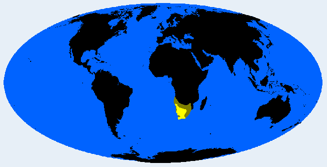 Distribution map showing areas where Khoid is found