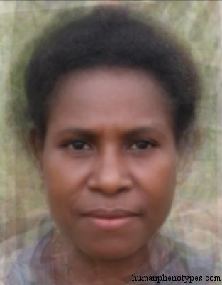 Female representative of Neo Melanesid